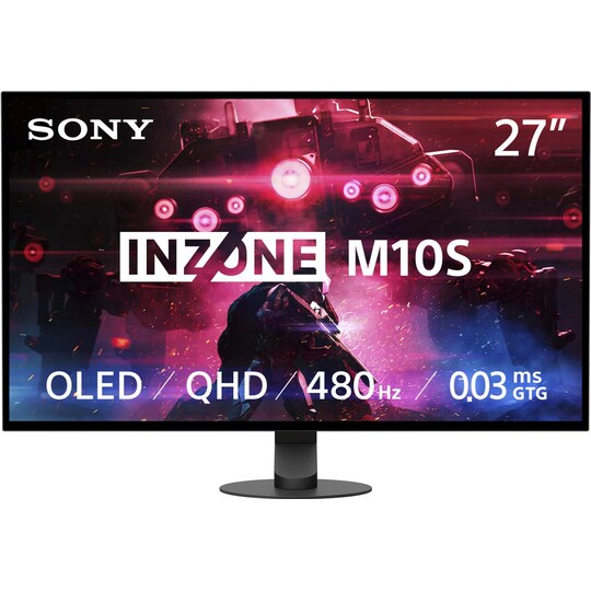 Sony Inzone M10S  27" QHD OLED gaming-skærm