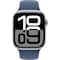 Apple Watch S10 42mm GPS (Silver Aluminium/Denim sportsrem) S/M