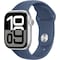 Apple Watch S10 42mm GPS (Silver Aluminium/Denim sportsrem) S/M