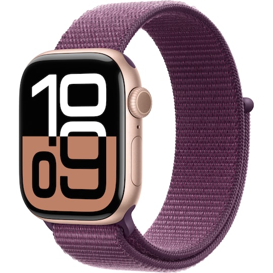 Apple Watch S10 42mm GPS (Rose Gold Alu/Plum sportsloop)