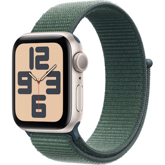 Apple Watch SE 2nd Gen 40mm GPS (Starlight Alu/Lake Green sport loop)