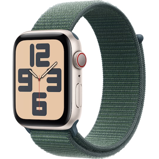 Apple Watch SE 2nd Gen 44mm LTE (Starlight Alu/Lake Green sport loop)