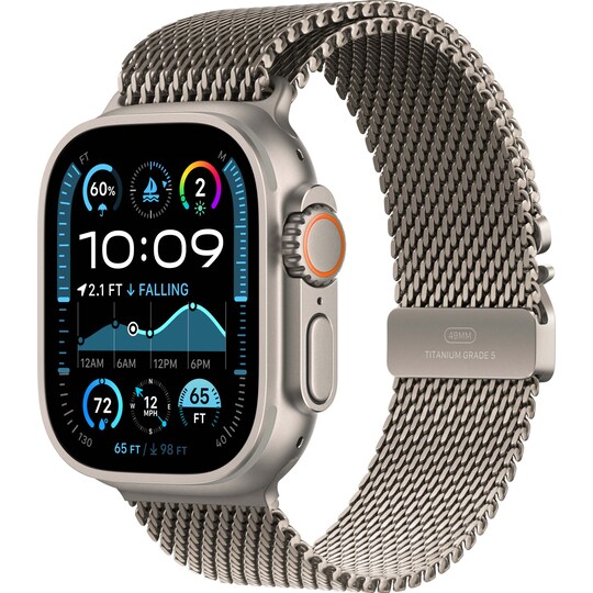 Apple Watch Ultra 2 49mm GPS+CEL (Natural Titanium/Natural Titanium Milanese Loop) M