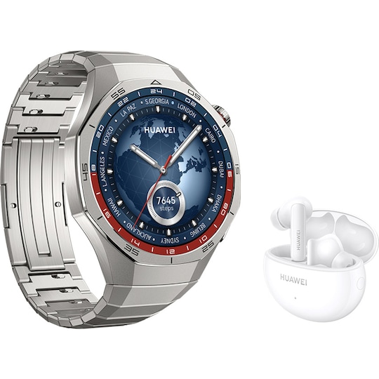 Huawei Watch GT 5 Pro sportsur 46mm (titanium) + FreeBuds 5i gaveæske