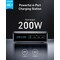 ANKER Prime-lader, 200W 6-port GaN-laderstation, Hurtigopladning USB C