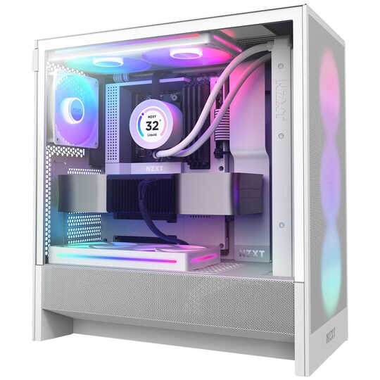 NZXT H5 Flow RGB 2024 PC-kabinet (hvid)