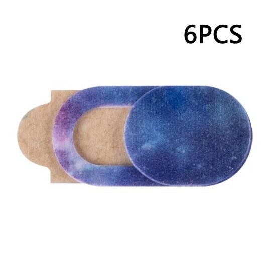 6 stk Anti-spion computerkamera beskyttelsesskyder Anti-Peep Privacy - Starry Sky 2