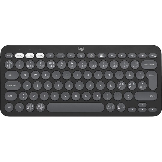 Logitech Pebble Keys 2 K380s trådløst tastatur (Graphite)